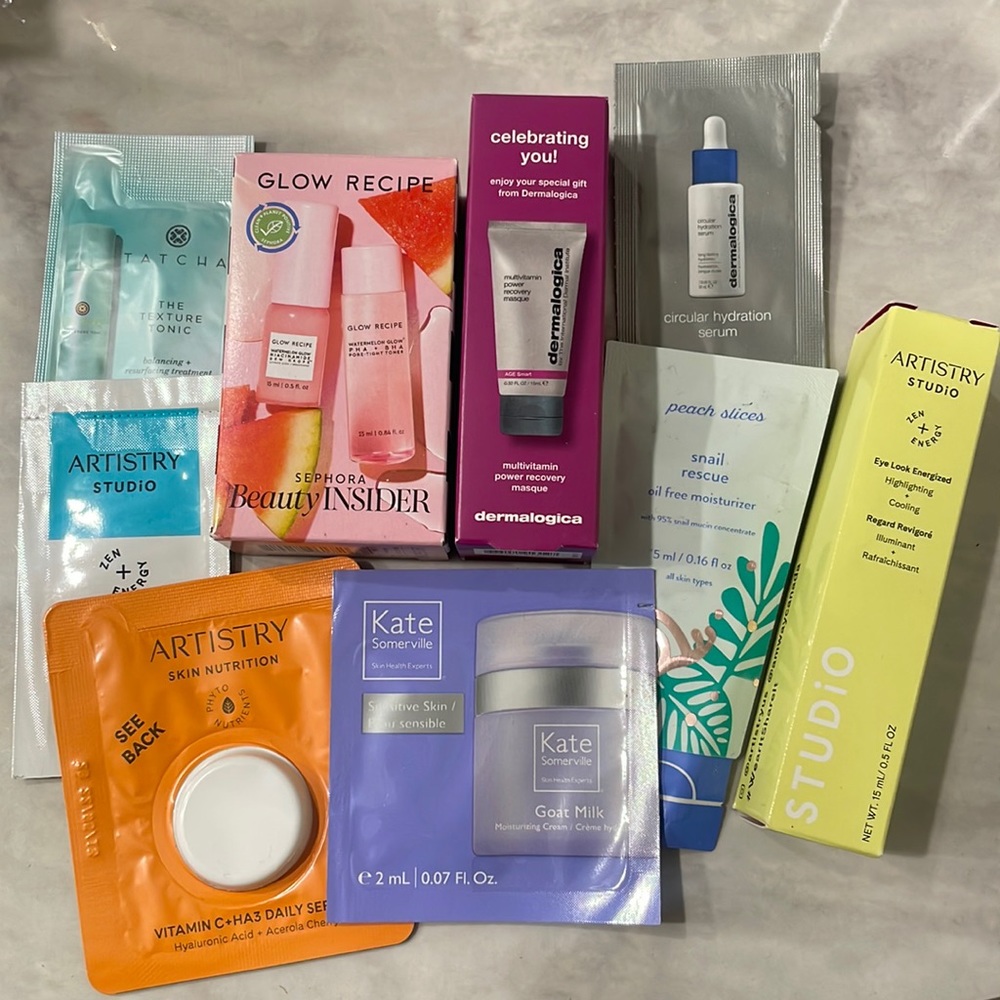 Skin care samples